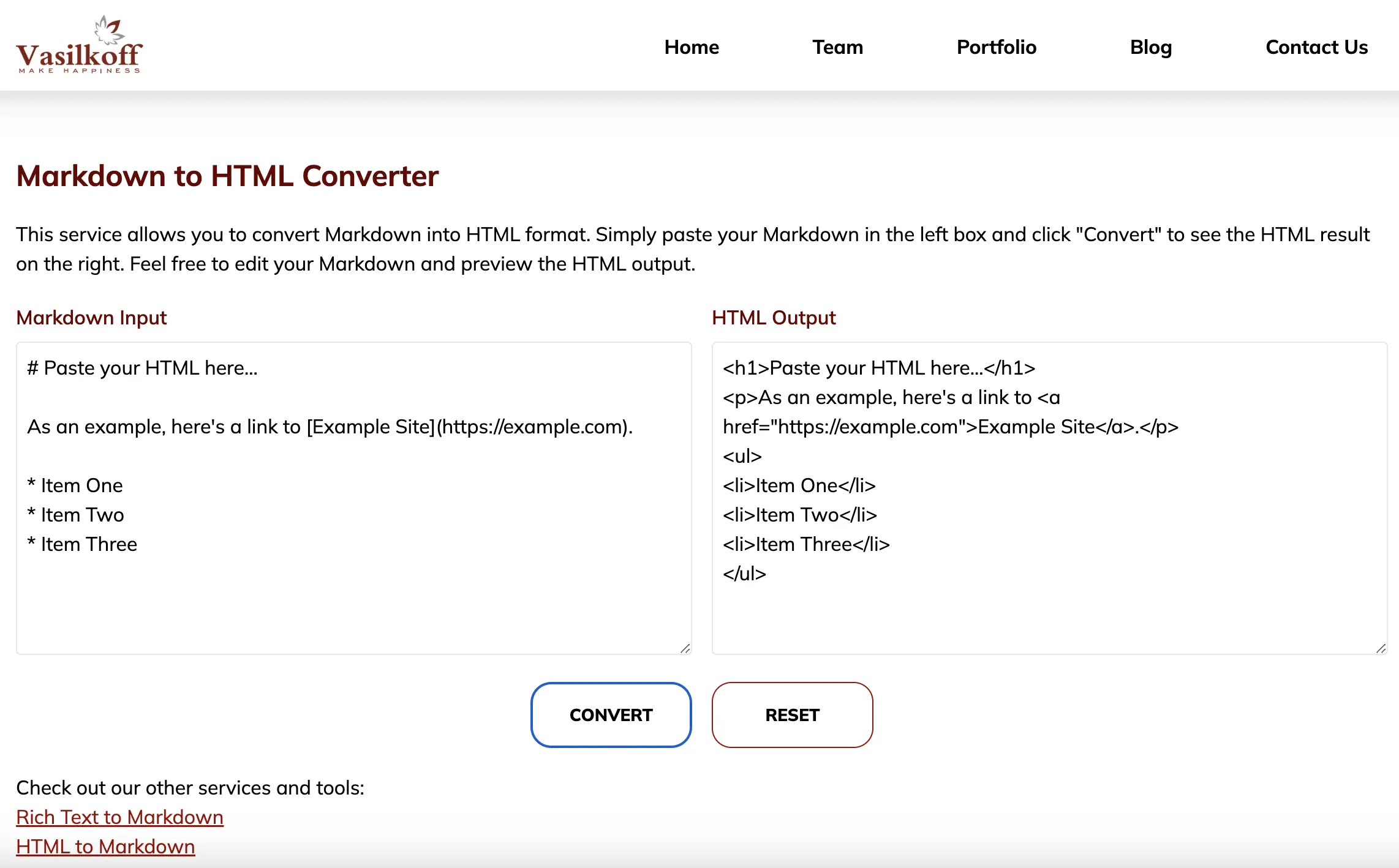Markdown to HTML Converter